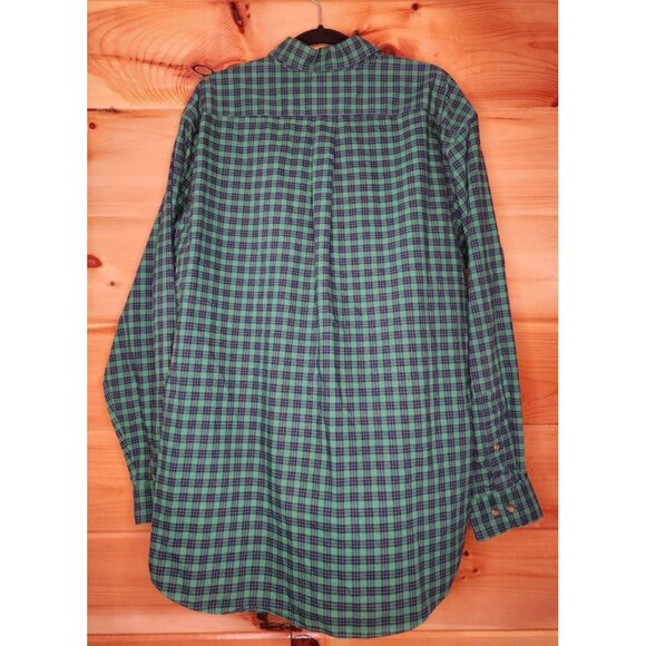 Green and Blue Plaid Men's Shirt - Picture 11 of 11